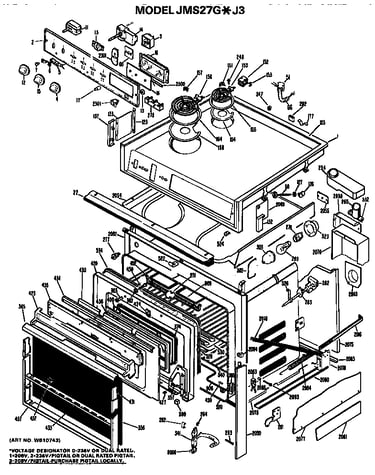 Main body/cooktop/controls