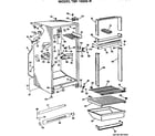 GE TBF16SGRL cabinet parts diagram
