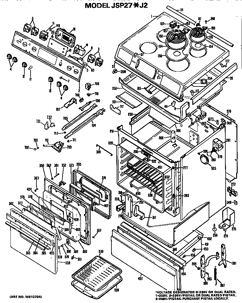 MAIN BODY/COOKTOP/CONTROLS