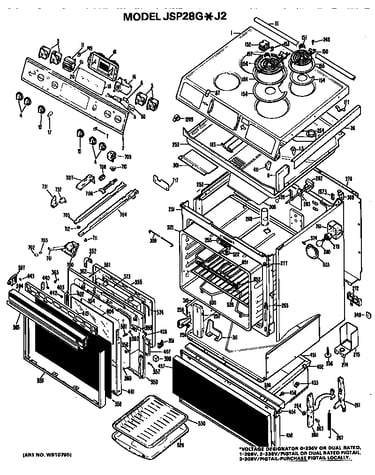 Main body/cooktop/controls