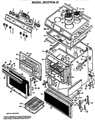 Main body/cooktop/controls