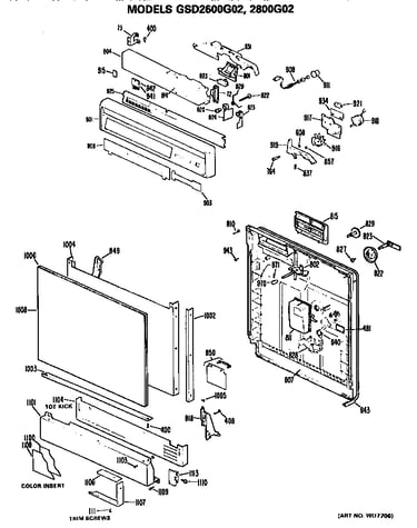 Front/control panel