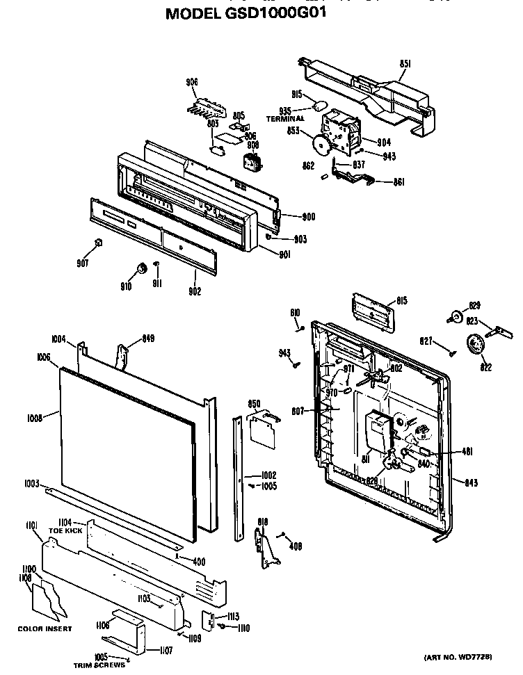 FRONT/CONTROL PANEL