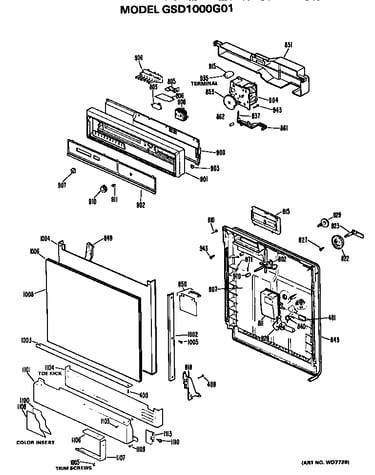 Front/control panel