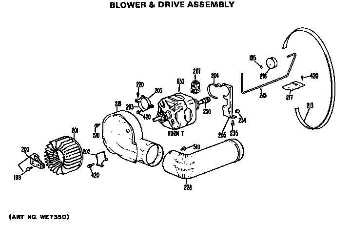 BLOWER AND DRIVE ASSEMBLY