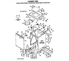 GE WWC8000FBL cabinet assembly diagram