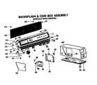 GE WWC9000FBL backsplash and coin box diagram