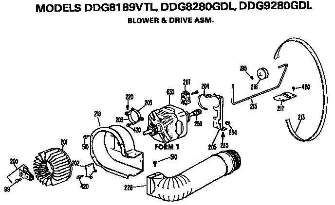 Blower and drive assembly