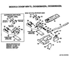 GE DDG8189VTL gas valve and burner assembly diagram