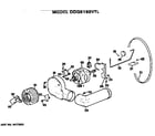 GE DDG5189VTL blower and motor diagram