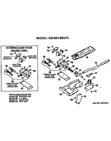 Gas valve and burner