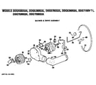 GE DDG5780GDL blower and drive assembly diagram