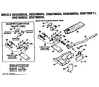 GE DDG7189VTL gas valve and burner assembly diagram