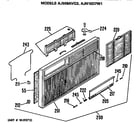 GE AJH10D7W1 grille assembly diagram