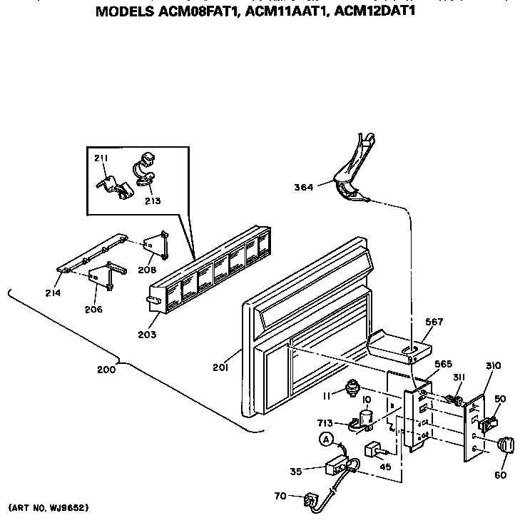 Control box and grille assembly