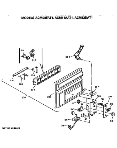 Control box and grille assembly