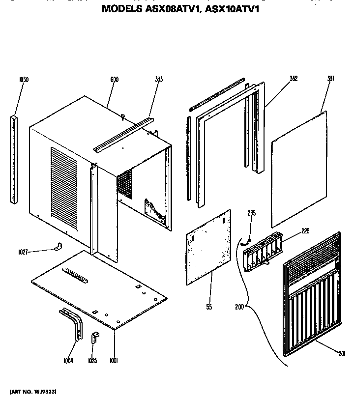Cabinet and grille assembly