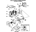 GE ALX12AAM1 air flow assembly diagram