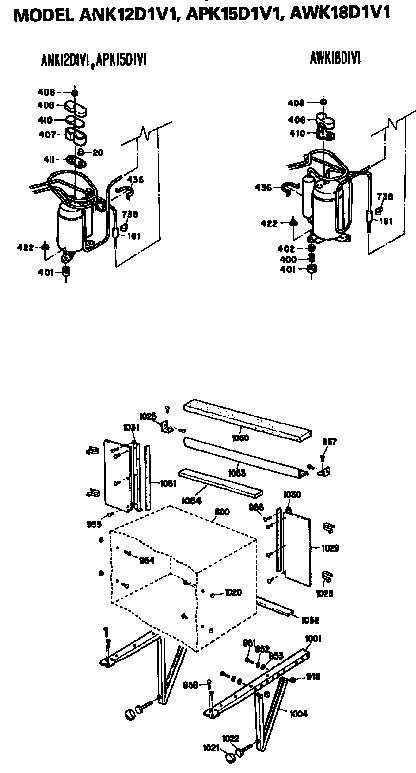 CABINET AND COMPRESSOR