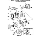 GE ALM15DAM1 base pan and condenser assembly diagram