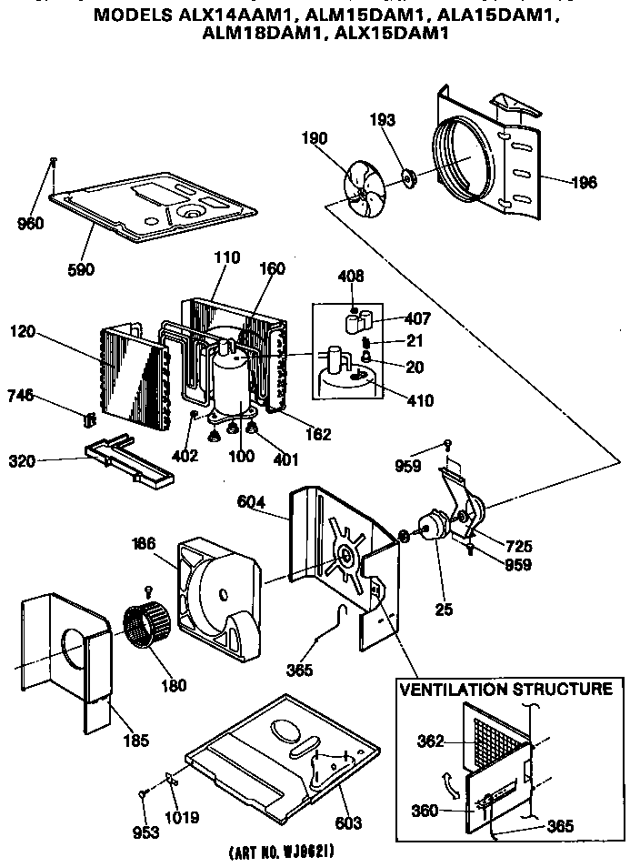 Base pan and condenser assembly