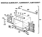 GE AJ806LAV1 closure kit diagram