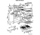 GE TBX18BJB cabinet parts diagram