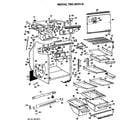GE TBX20THB cabinet parts diagram