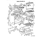 GE TBX20VJB cabinet parts diagram