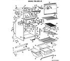 GE TBX20PJB cabinet parts diagram