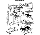 GE TBX18PJB cabinet parts diagram