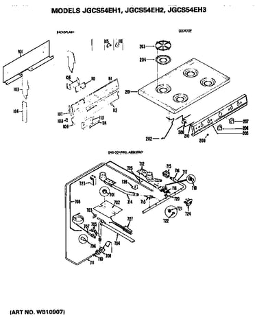 Cooktop & gas control