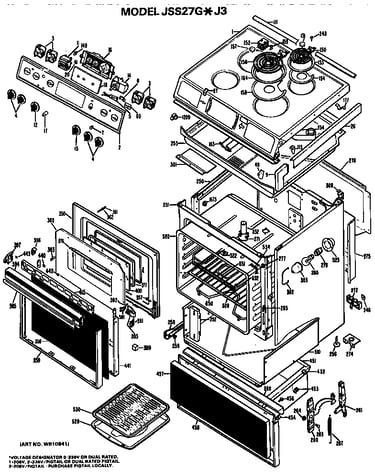 Main body/cooktop/controls