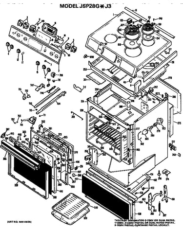 Main body/cooktop/controls