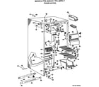 GE TFX20DHF freezer section diagram