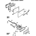 GE JGSS03PJ1 oven door panel diagram