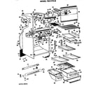GE TBX17THB cabinet parts diagram