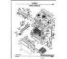 GE JBP22*J4 main body/cooktop/controls diagram