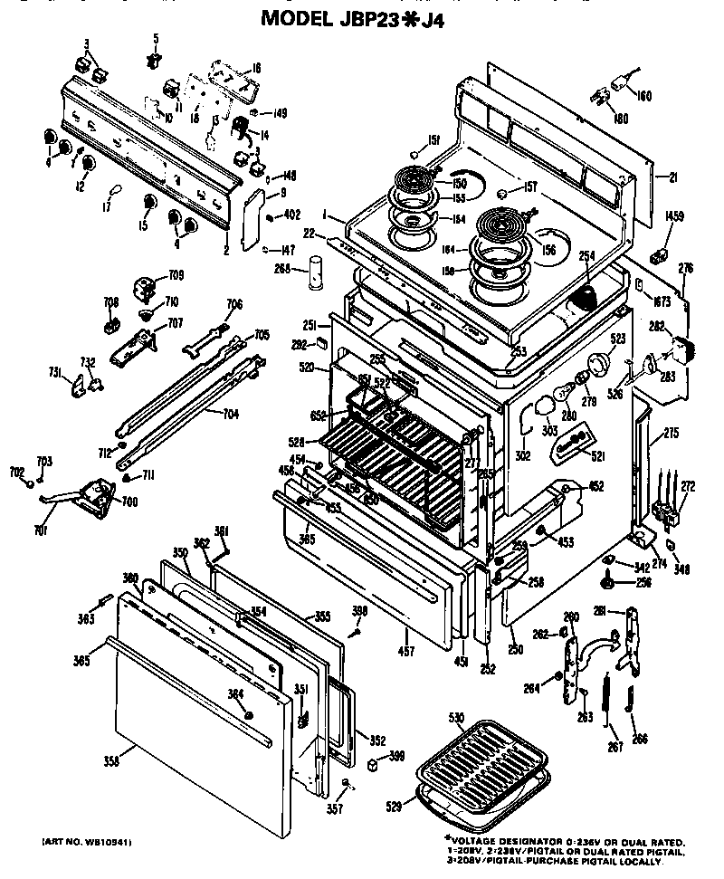 Main body/cooktop/controls