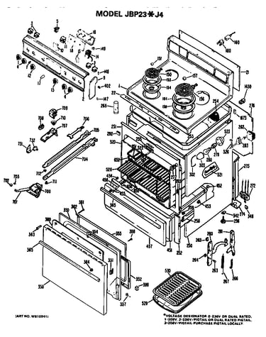 Main body/cooktop/controls