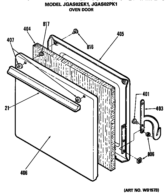 Oven door