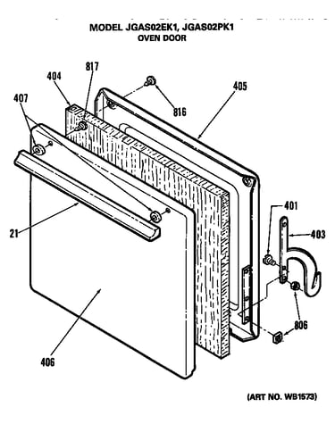 Oven door