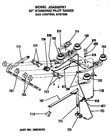 Gas control system-standing pilot