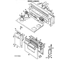 GE JCS6701 cooktop/controls/door diagram