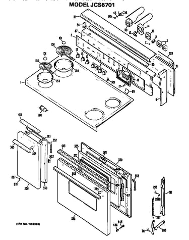Cooktop/controls/door