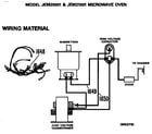 GE JEM21001 wiring material diagram