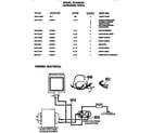 GE JE1435G01 wiring material/hardware diagram