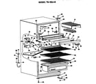GE TB15SJBL cabinet parts diagram