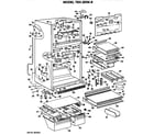 GE TBX25RKBR cabinet parts diagram