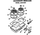 GE JXDS48101 accessory modules diagram